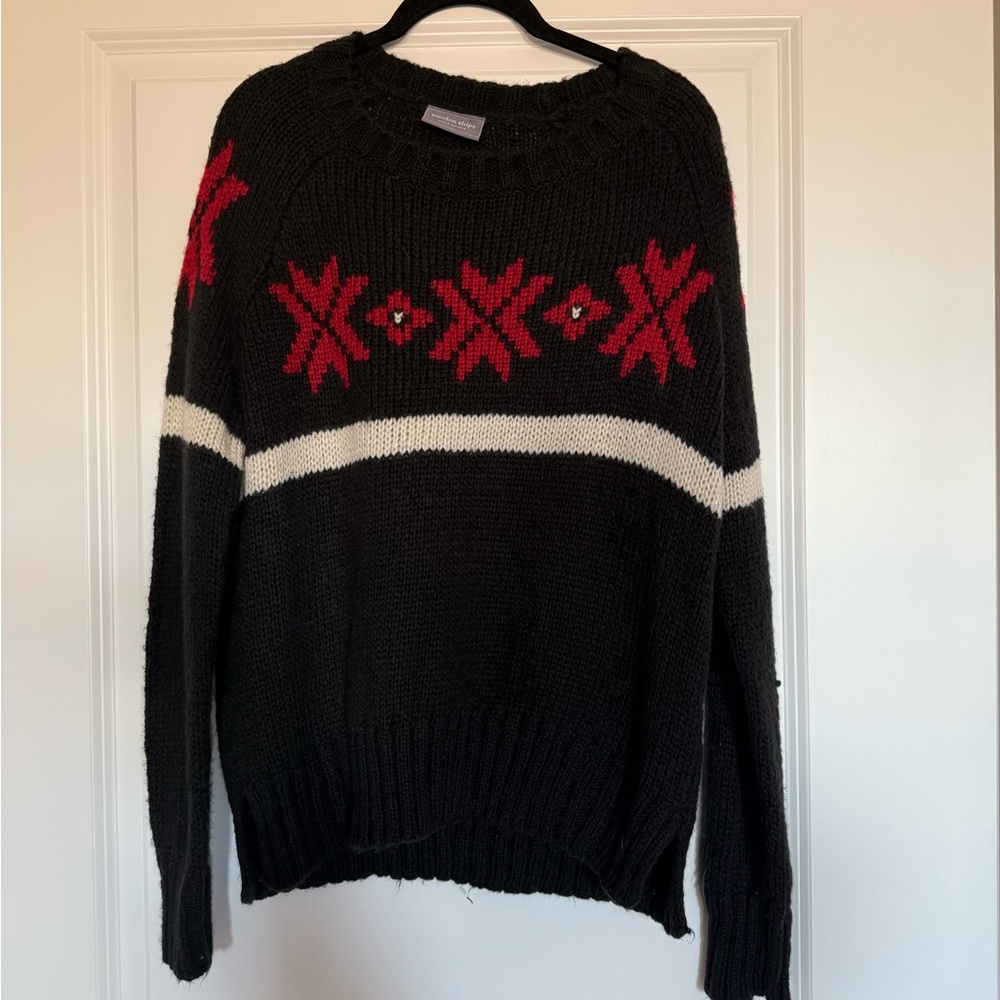 Wooden ships knit fair isle sweater - XS